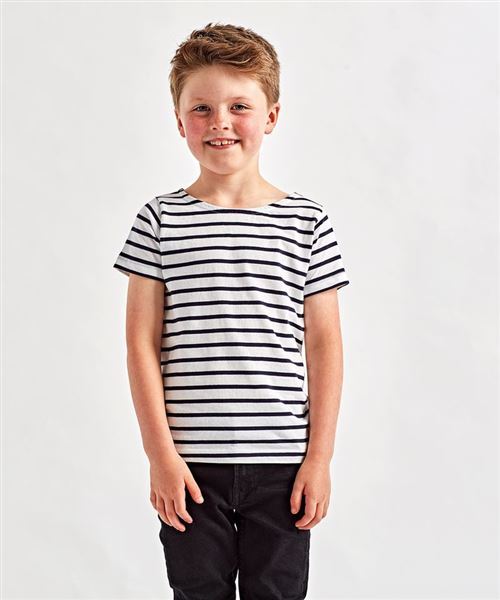 Kids Marinière coastal short sleeve tee