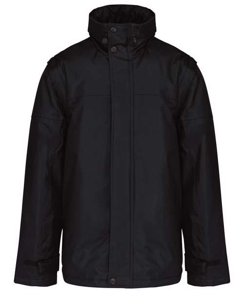 Detachable-sleeved blouson jacket