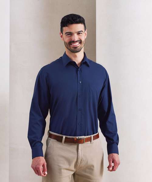 Long sleeve poplin shirt