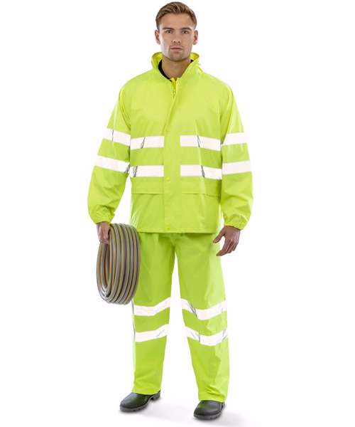 High-viz waterproof suit