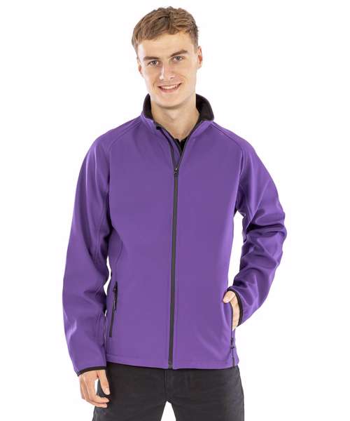 Printable softshell with recycled fleece inner