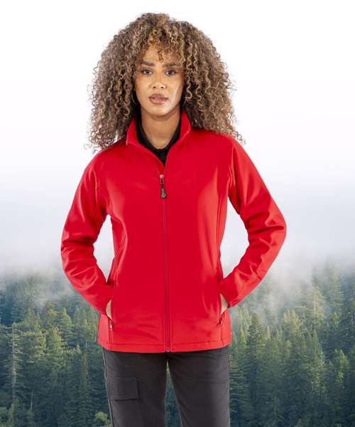 Women's recycled 2-layer printable softshell jacket