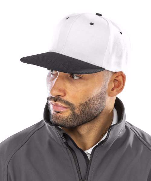 Bronx original flat peak snapback dual colour cap