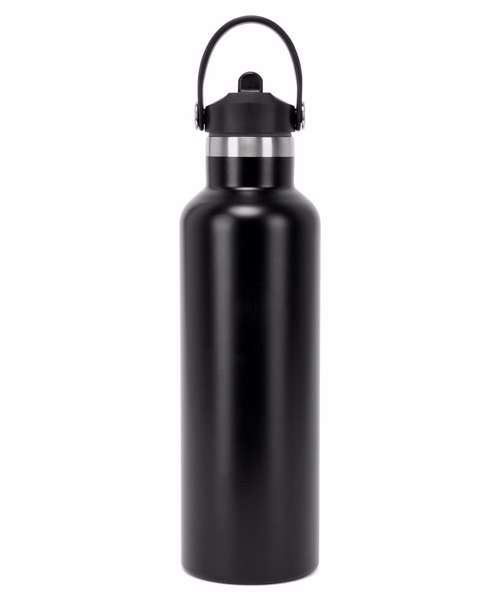 TriDri® Vacuum sports water bottle with flip-up straw